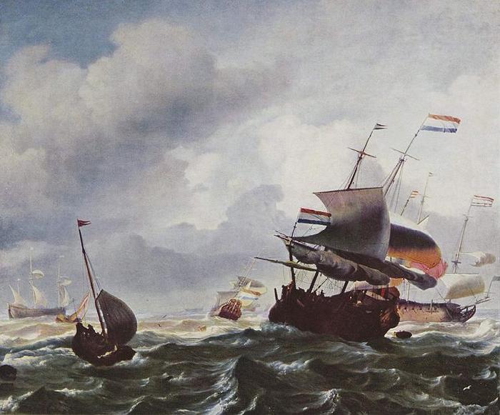 Ludolf Bakhuizen Schiffe im Sturm China oil painting art